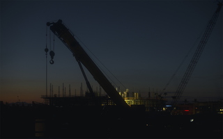 Tempe Dawn Construction Cranes