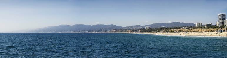 Santa Monica Beach Pacific Panorama from Pier 6k