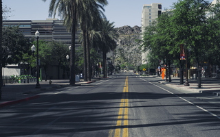 The City So Empty Tempe covid Arizona stay at home College Ave A-mountain