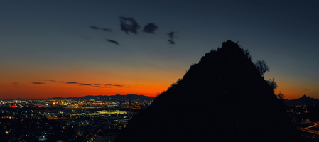 A-mountain night Downtown Phoenix View Panorama u 4k sRGB 1