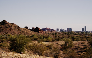 Desert Tempe View from Papago Park in February