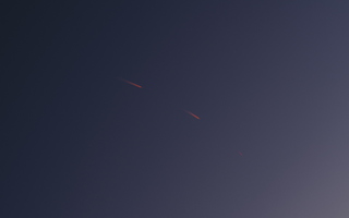 Red Angles Plane Contrail Sunset Glow 02