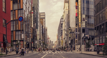 Tokyo Ginza Panorama 3k