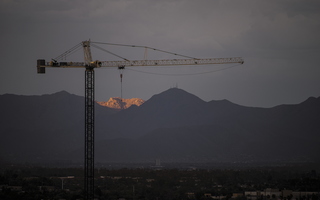Crane Mountains Sunset Light Tempe 01