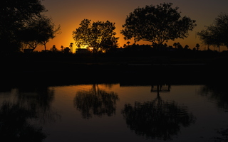 Steele Indian School Park Phoenix Sunset 02