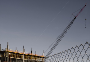 Construction Site Crane Wire Fence 1