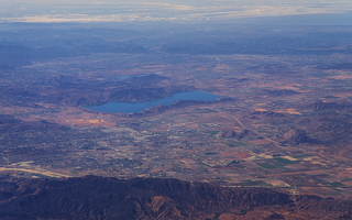 Southern California from plane