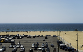 Santa Monica Parking Lot Beach Pacific Ocean