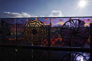 Sunlit Glass Mural
