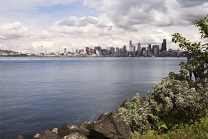 Downtown Seattle from West Seattle Shore