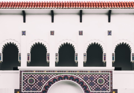 San Juan Hispanic Architecture mosaic arches