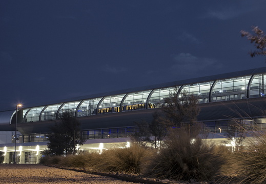Phoenix Arizona PHX Sky train building sunset