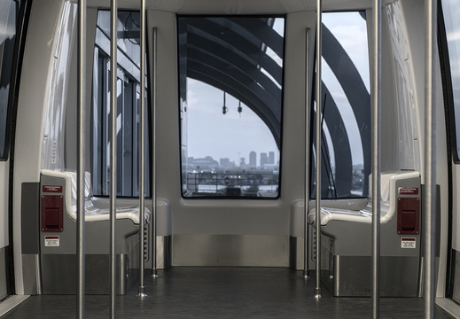 Phoenix Arizona PHX Sky train car