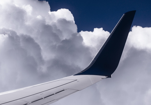 Aerial Photography Air Travel winglet blue