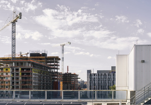 Tempe Arizona photography Tempe Summer Rooftop View North Downtown Construction