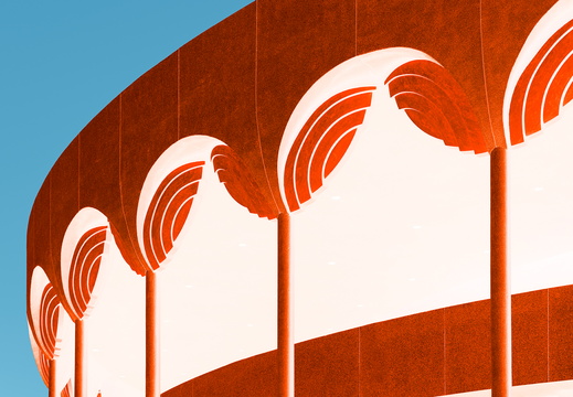 Tempe in December Abstract City Gammage Orange