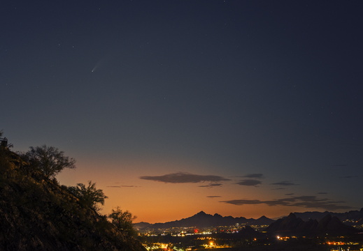 Comet Neowise Tempe A-mountain