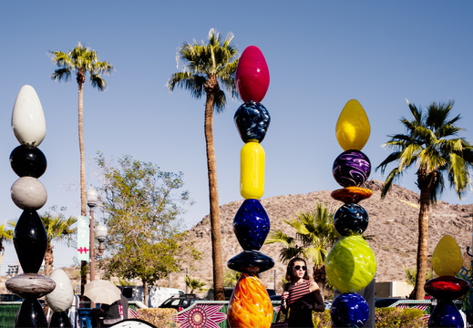 Tempe Festival of the Arts Glass Sculptures Palm Trees